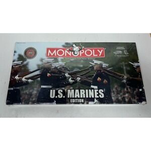 US Marines Vintage Monopoly Board Game 2005 Collector's Edition New Sealed